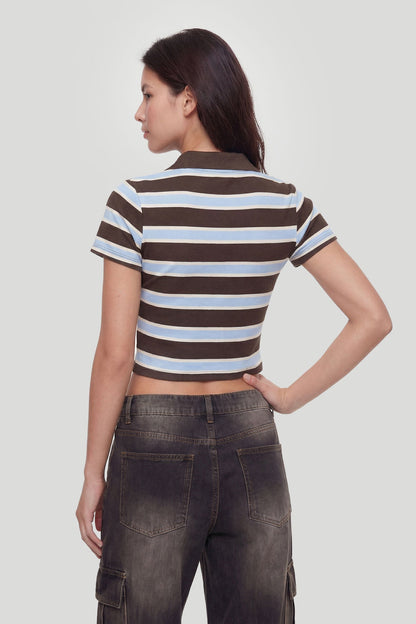 Cropped Polo Shirt