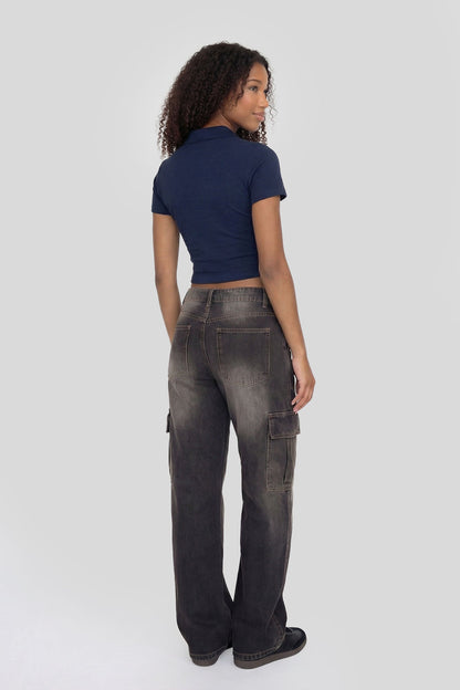 Cropped Polo Shirt