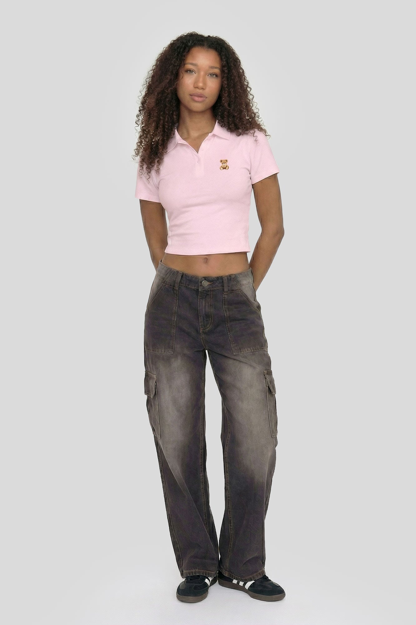 Cropped Polo Shirt