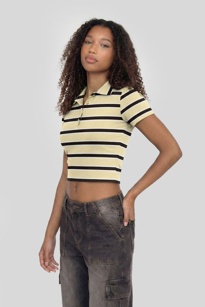 Cropped Polo Shirt