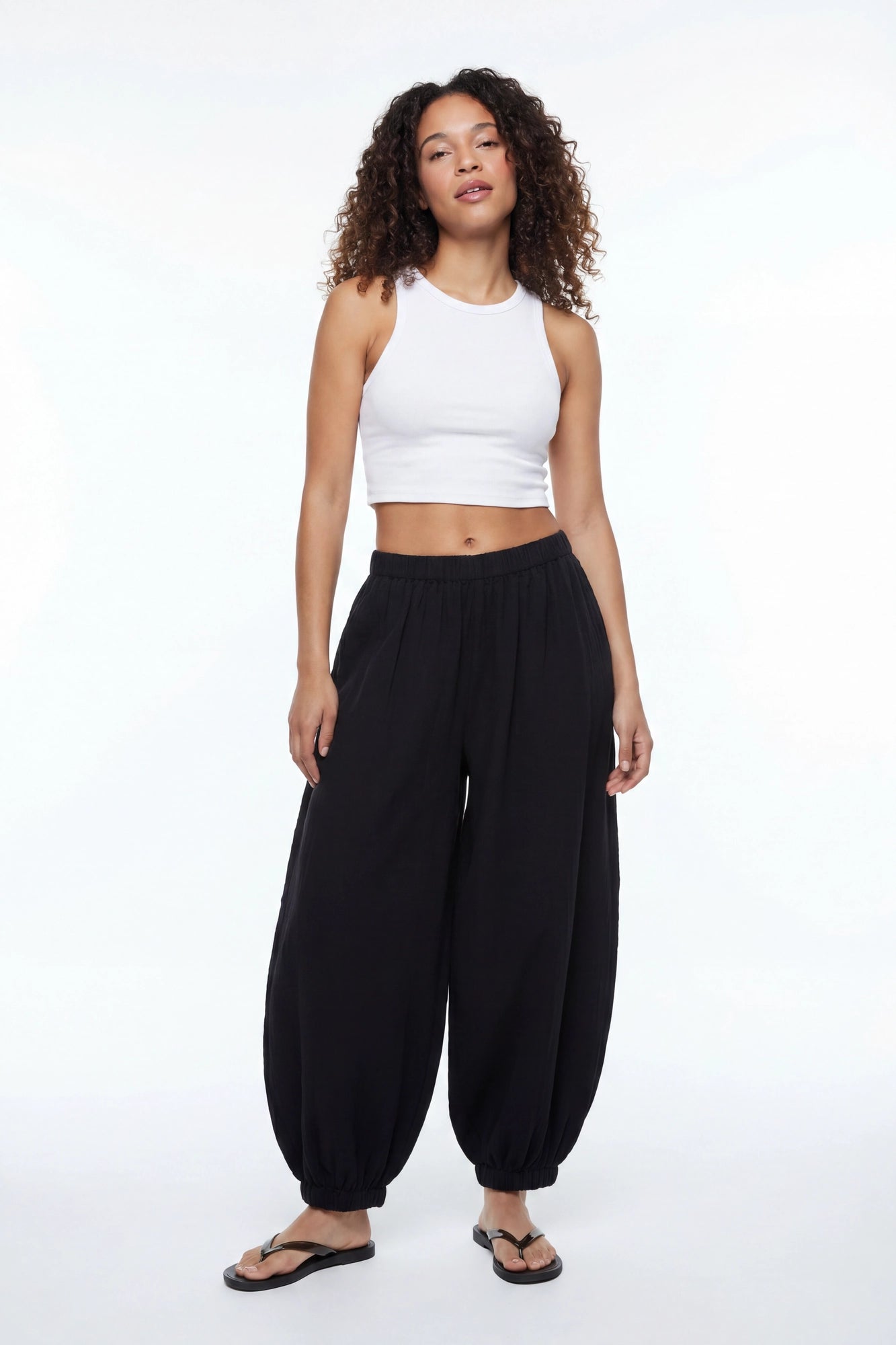 Gauze Balloon Pant