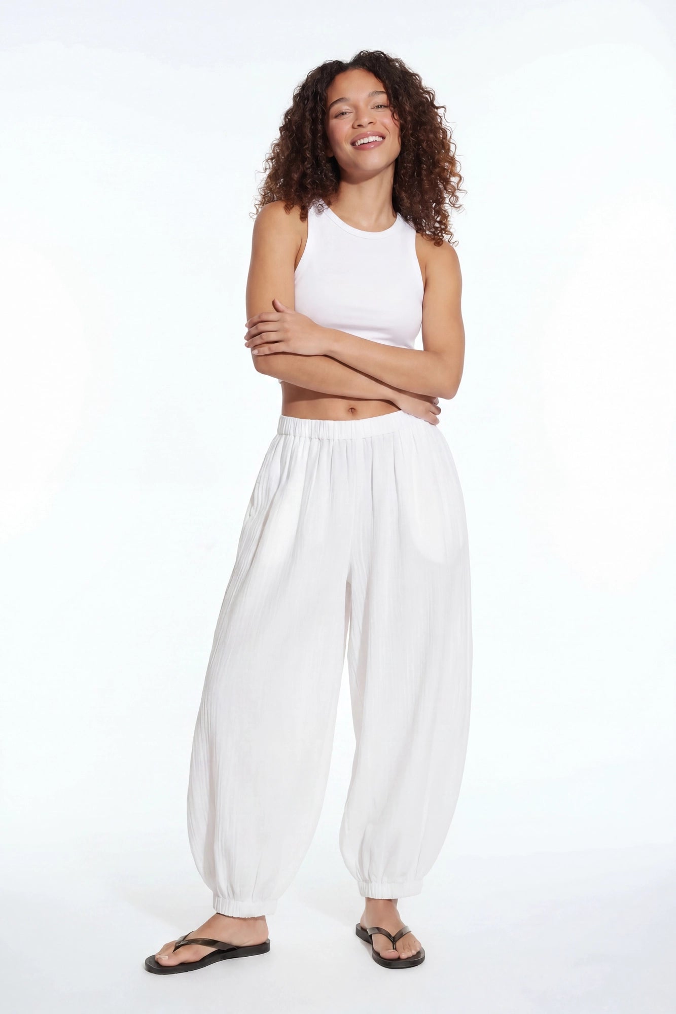 Gauze Balloon Pant