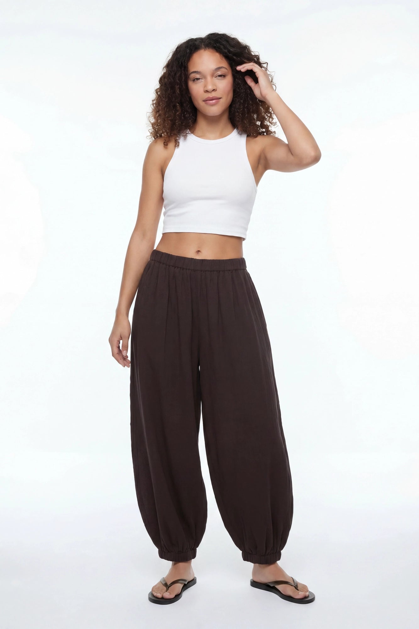 Gauze Balloon Pant
