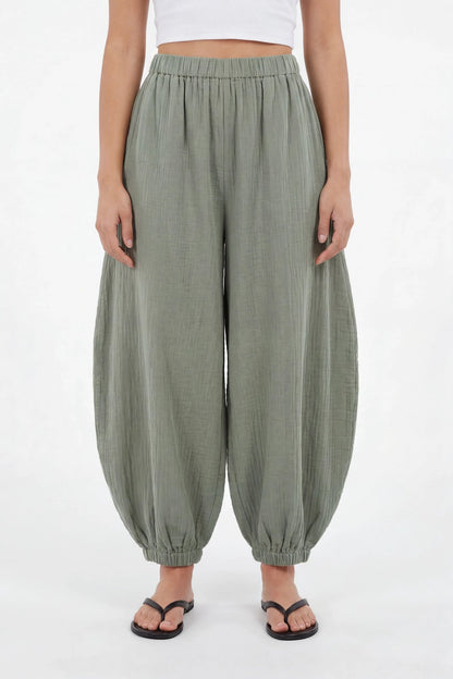 Gauze Balloon Pant