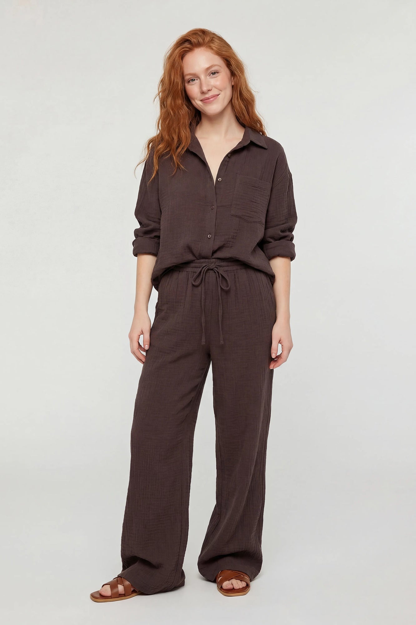 Textured Drawstring Pant