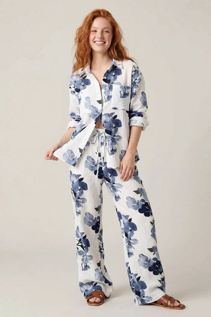 Textured Drawstring Pant