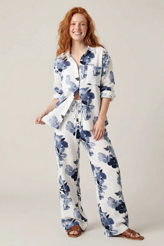 Textured Drawstring Pant