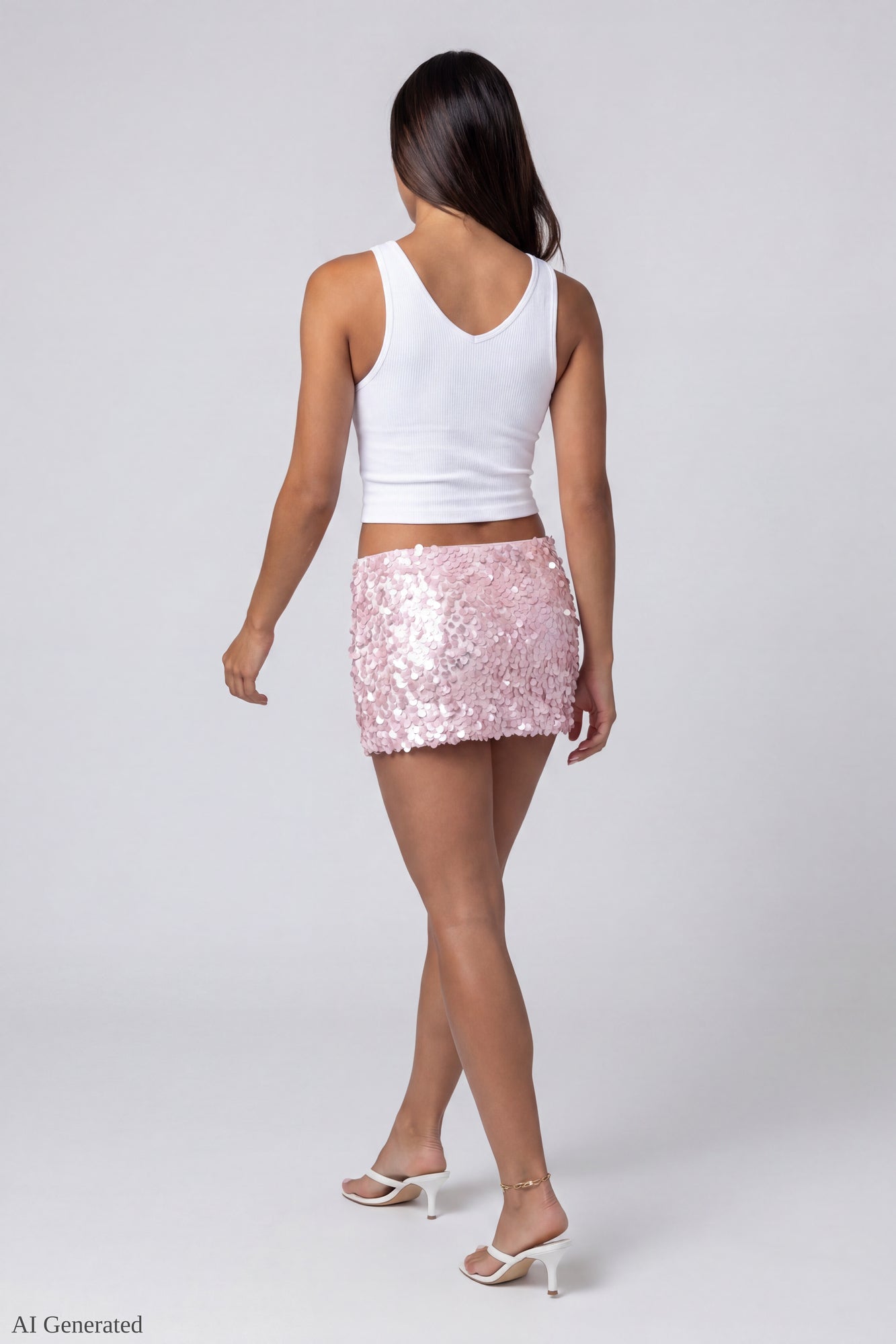 Sequin Mini Skort