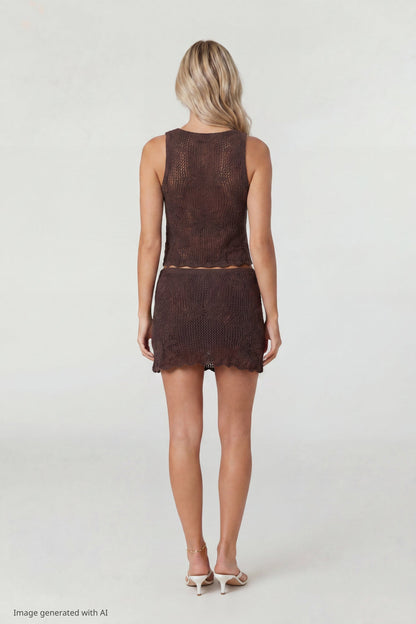 Crochet Tank & Skirt Set