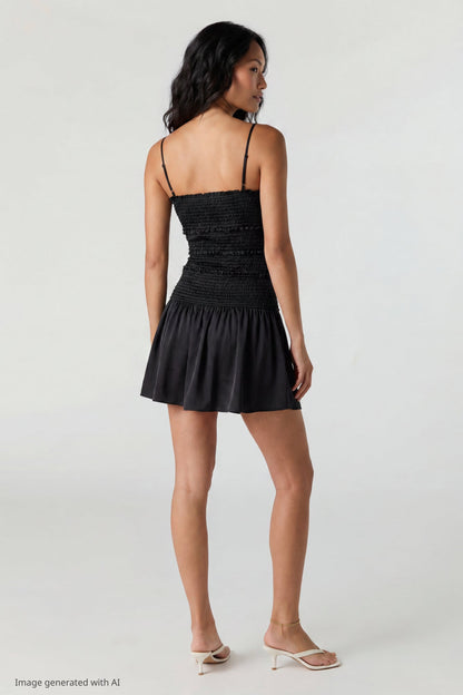 Smocked Mini Dress