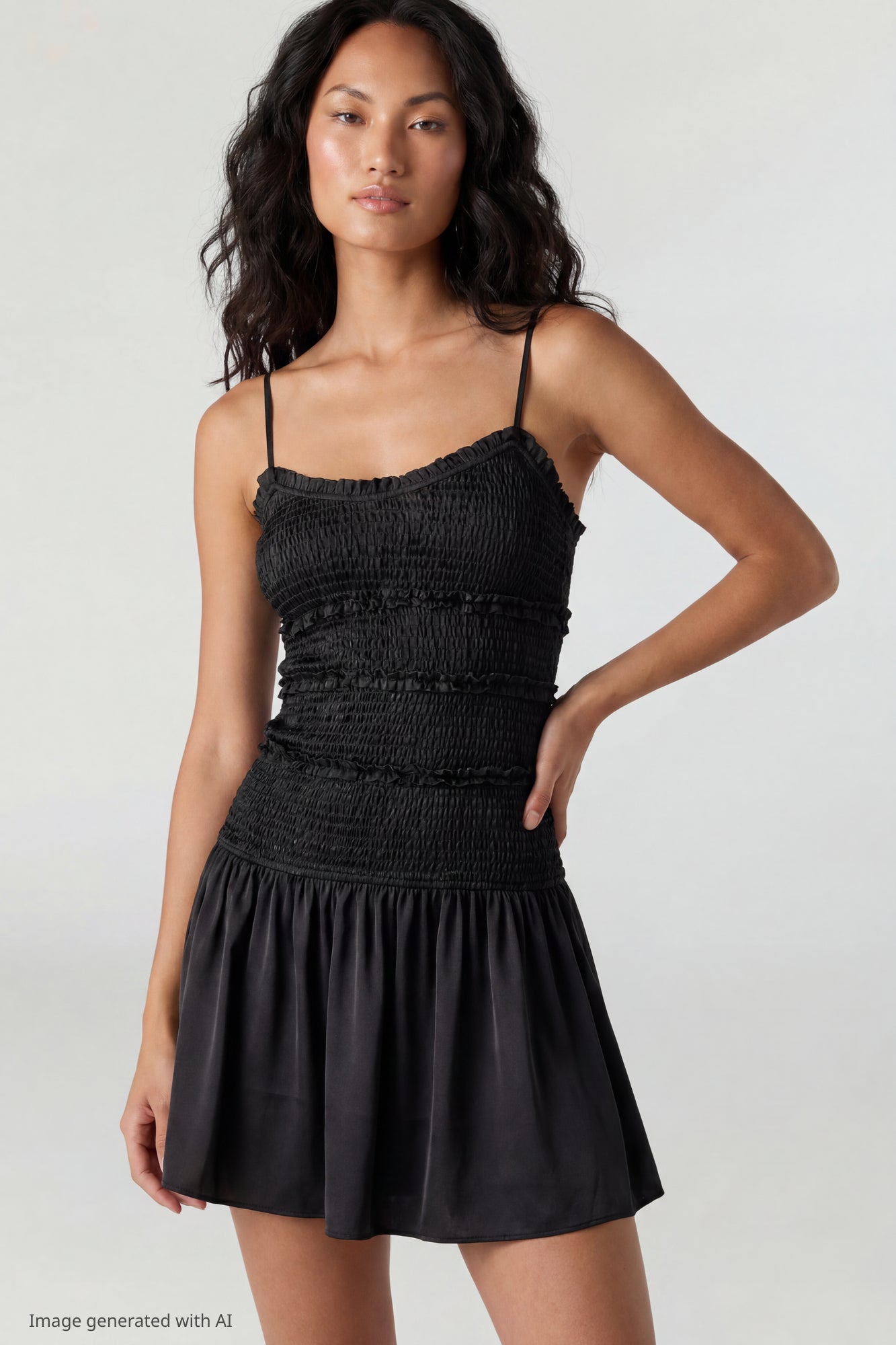 Smocked Mini Dress