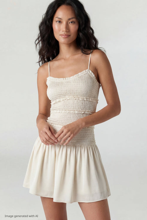 Smocked Mini Dress