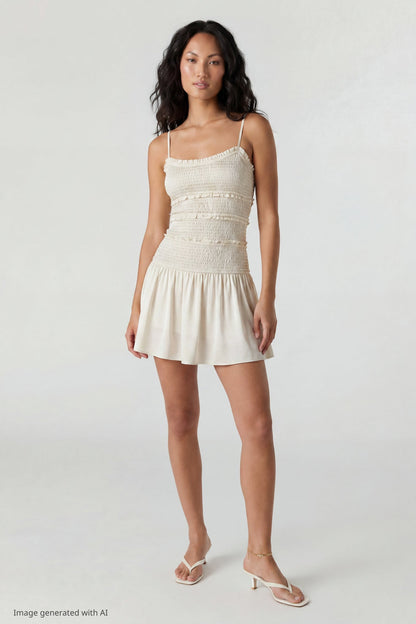 Smocked Mini Dress