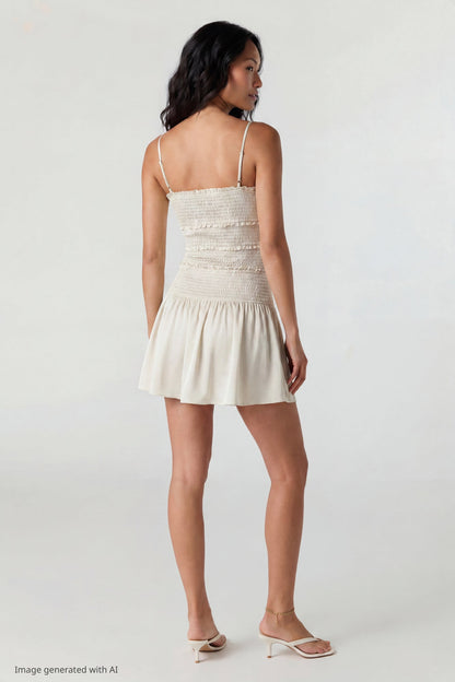 Smocked Mini Dress