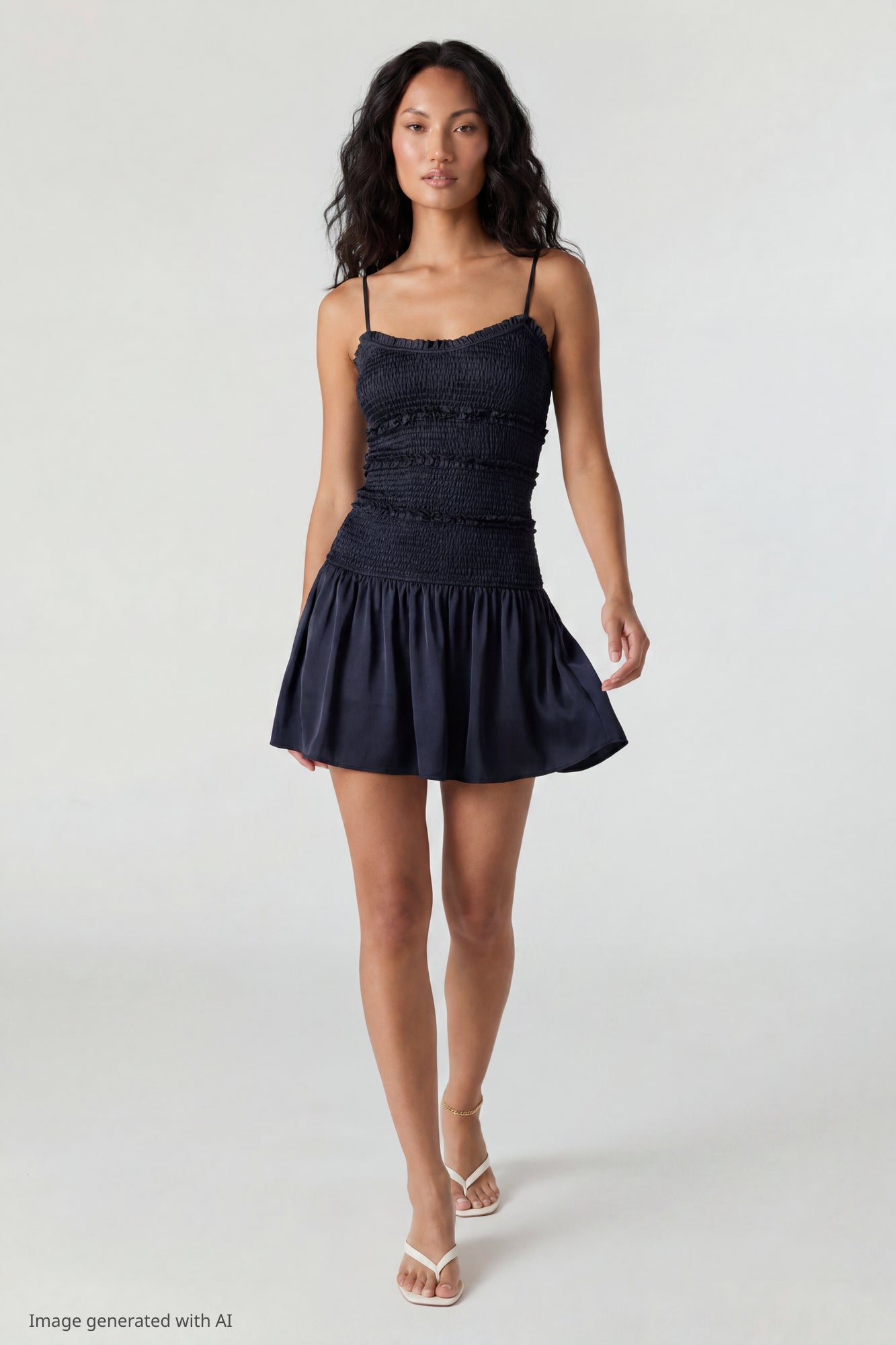 Smocked Mini Dress