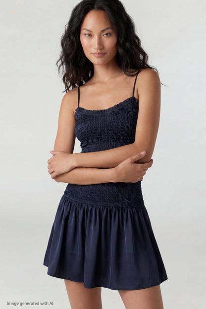 Smocked Mini Dress