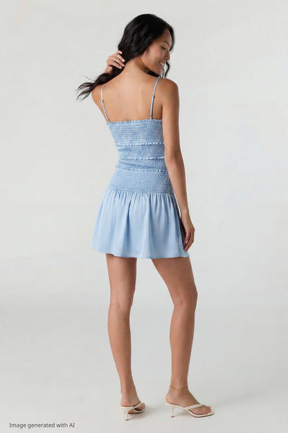 Smocked Mini Dress