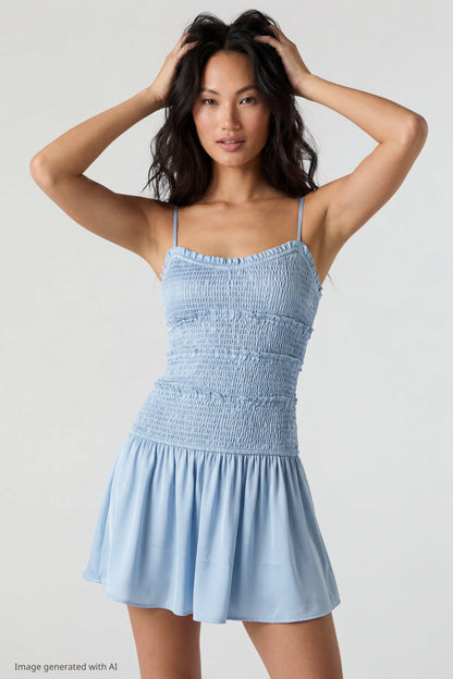 Smocked Mini Dress