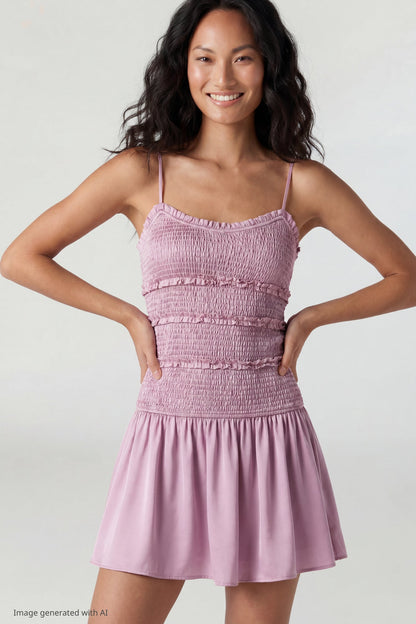 Smocked Mini Dress
