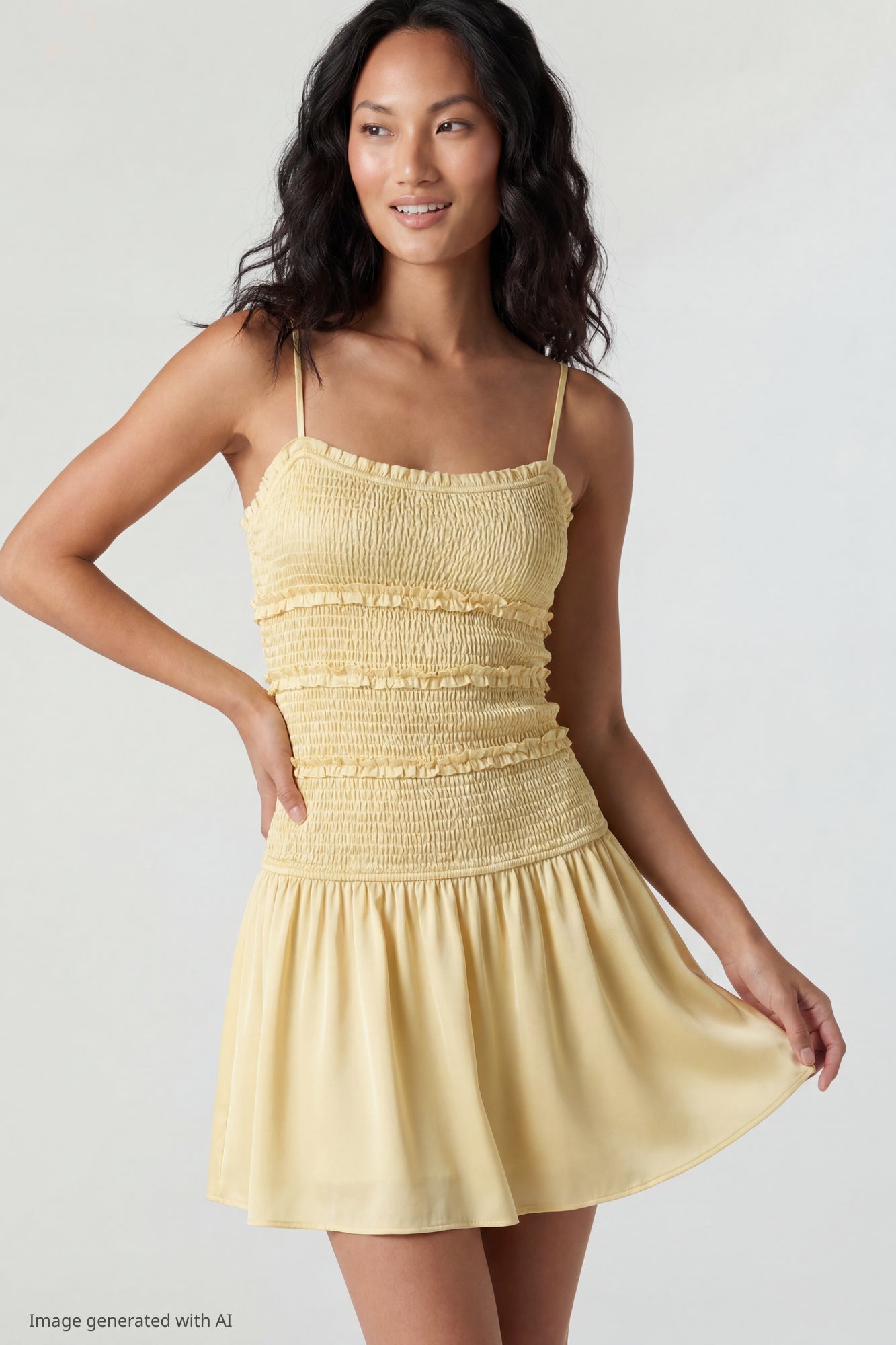 Smocked Mini Dress