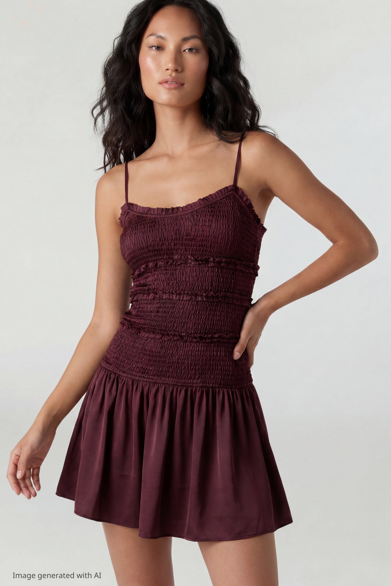 Smocked Mini Dress