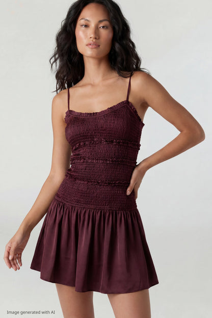 Smocked Mini Dress