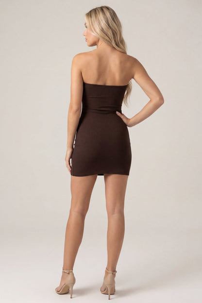 Starfish Cutout Strapless Mini Dress