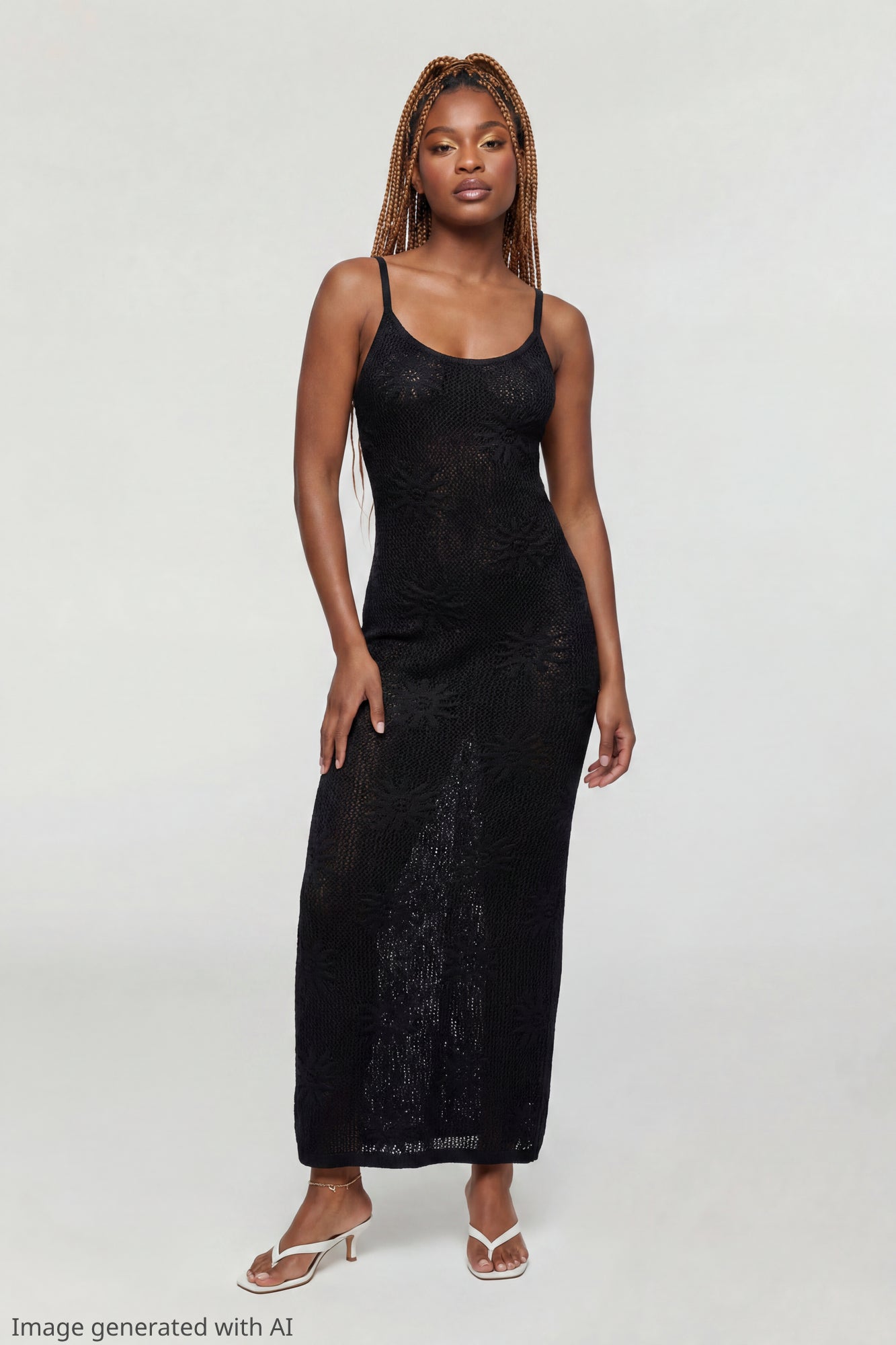 Crochet Sun Maxi Dress