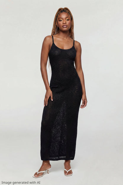 Crochet Sun Maxi Dress