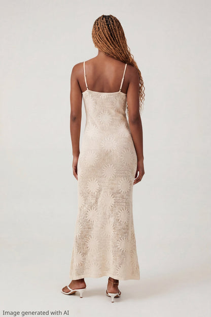 Crochet Sun Maxi Dress