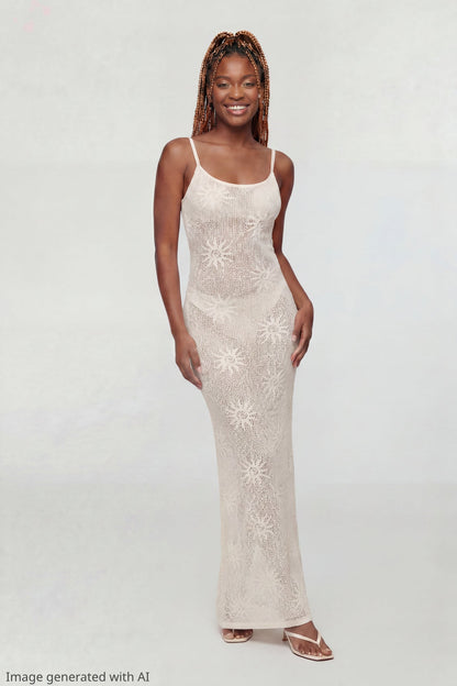 Crochet Sun Maxi Dress