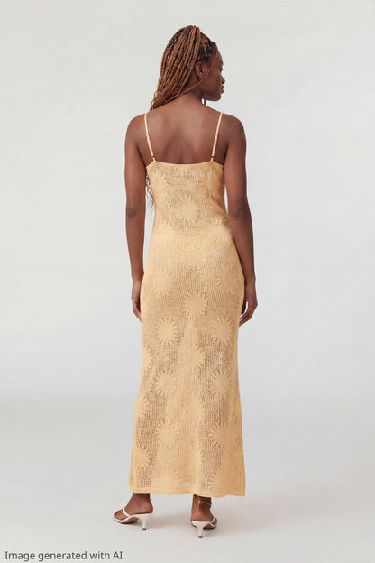 Crochet Sun Maxi Dress