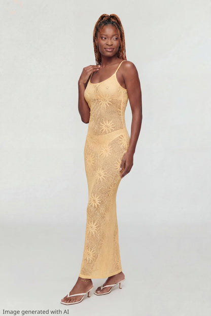 Crochet Sun Maxi Dress