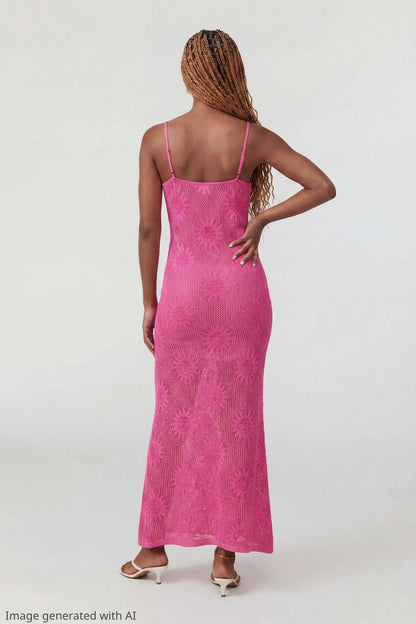 Crochet Sun Maxi Dress