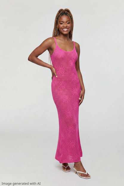 Crochet Sun Maxi Dress