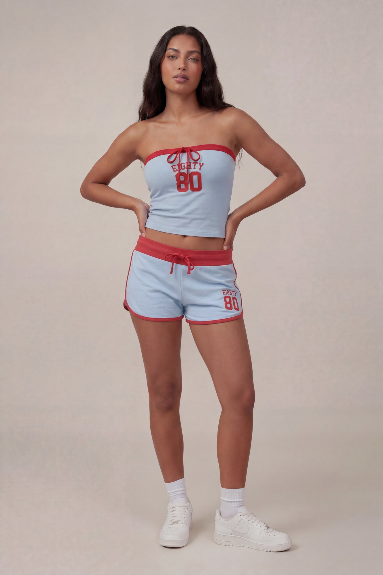 Graphic Drawstring Dolphin Short