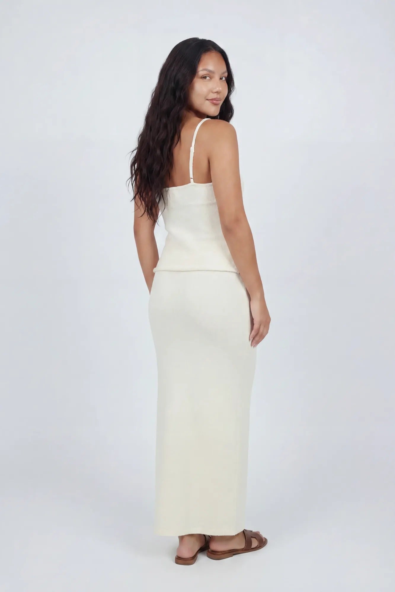 Knit Flyaway Tank & Maxi Skirt Set