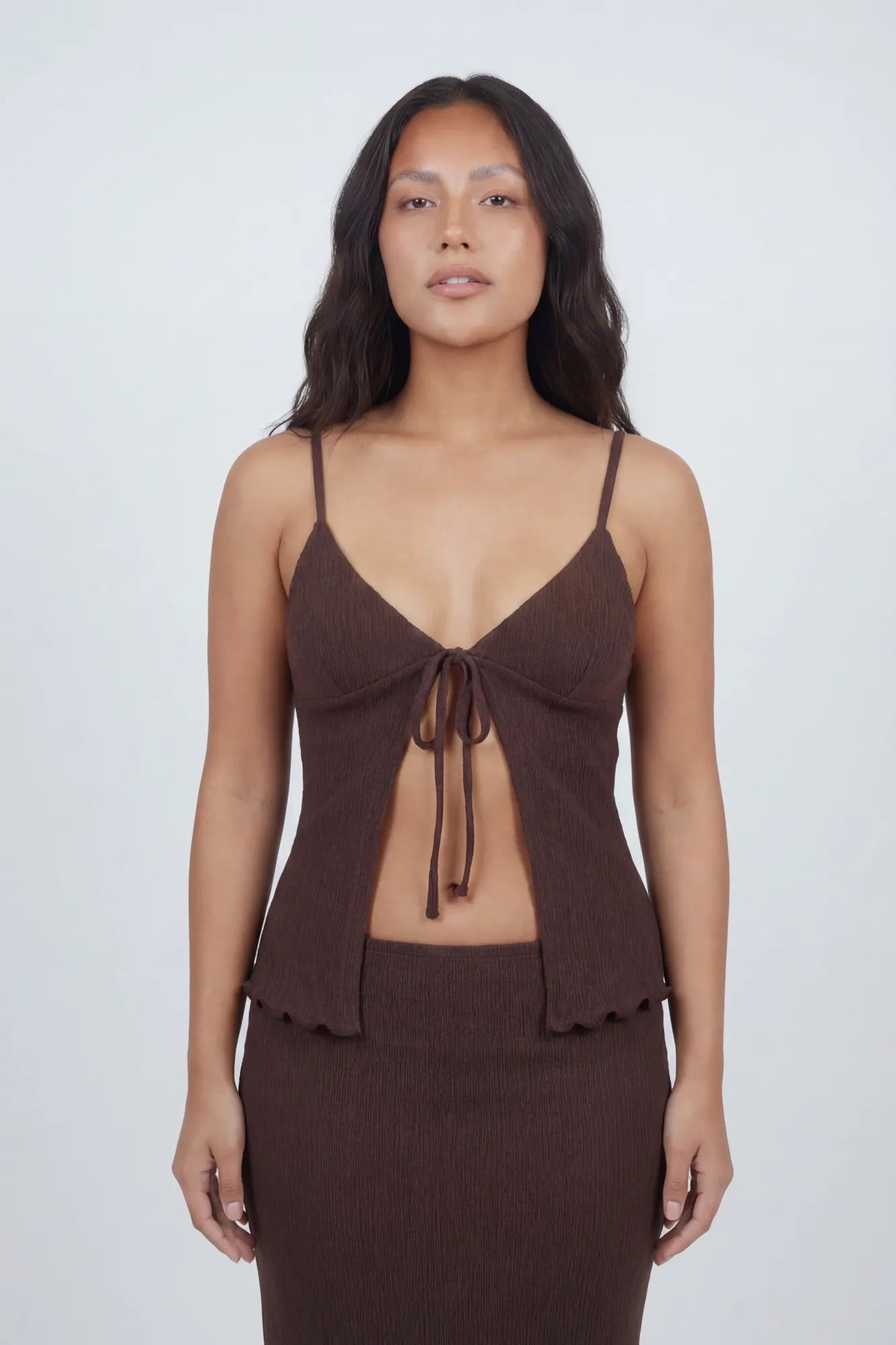 Knit Flyaway Tank & Maxi Skirt Set