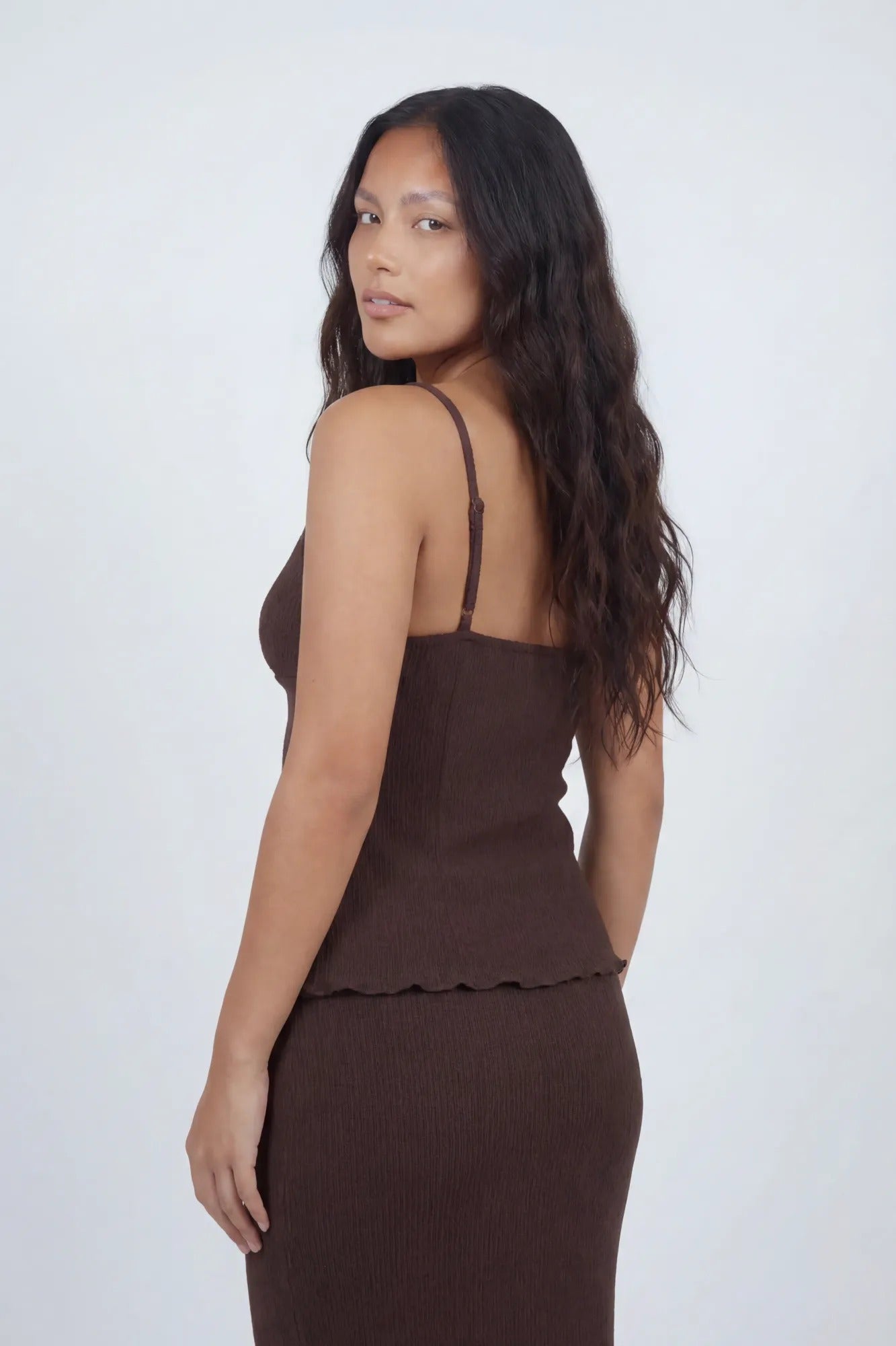 Knit Flyaway Tank & Maxi Skirt Set