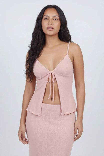 Knit Flyaway Tank & Maxi Skirt Set