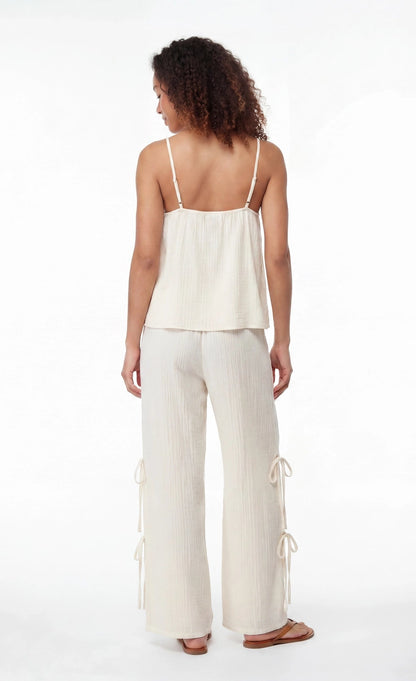 Gauze Tank & Pant with Bow Set