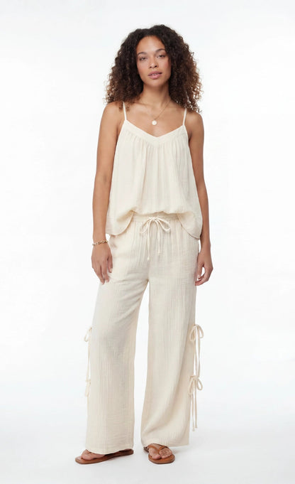 Gauze Tank & Pant with Bow Set