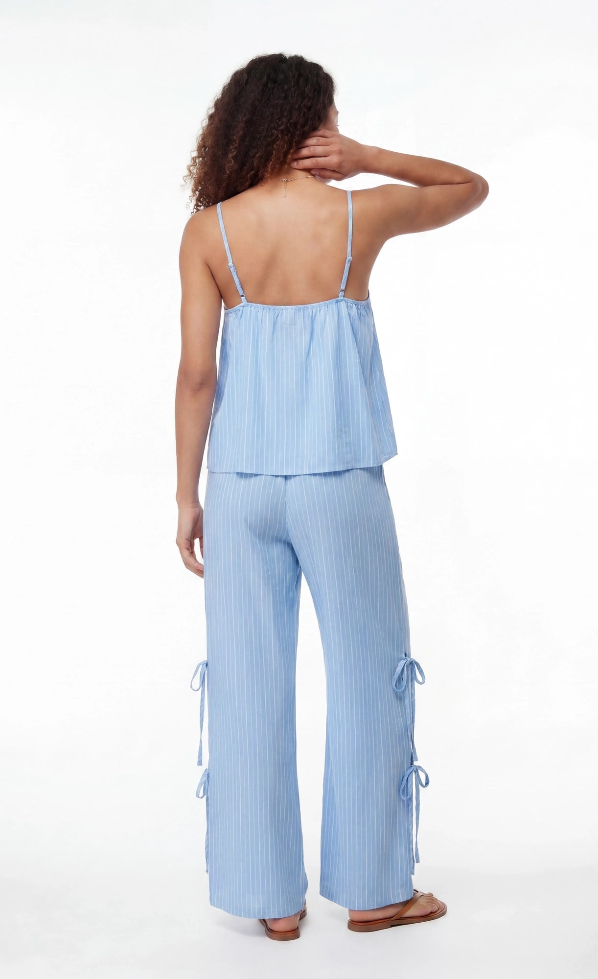 Gauze Tank & Pant with Bow Set