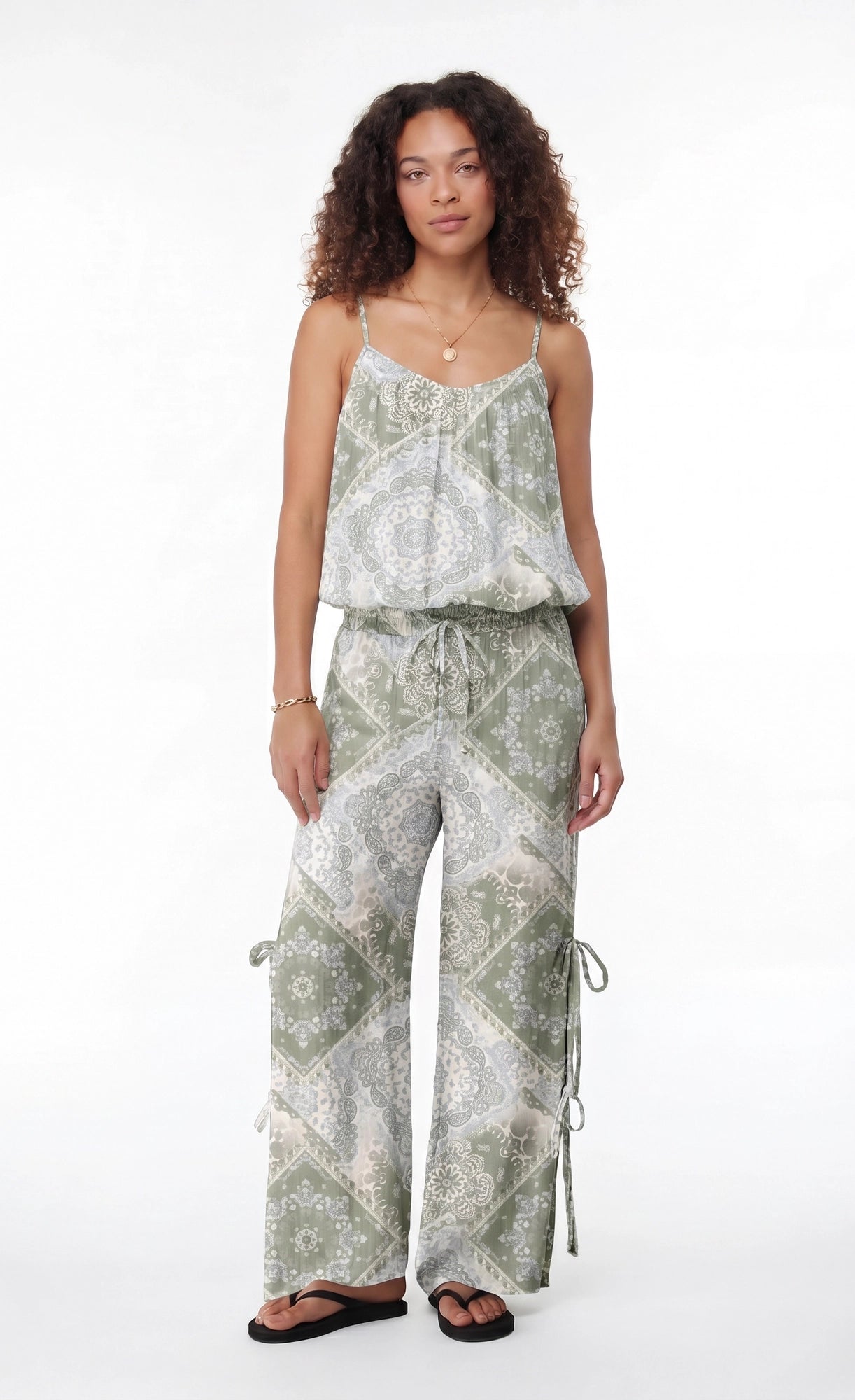 Gauze Tank & Pant with Bow Set