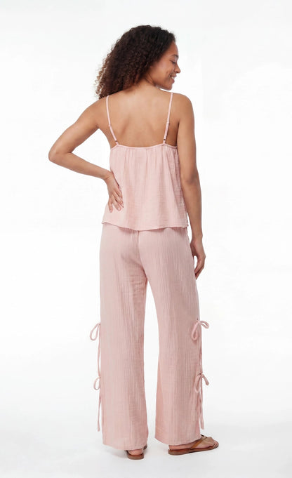 Gauze Tank & Pant with Bow Set