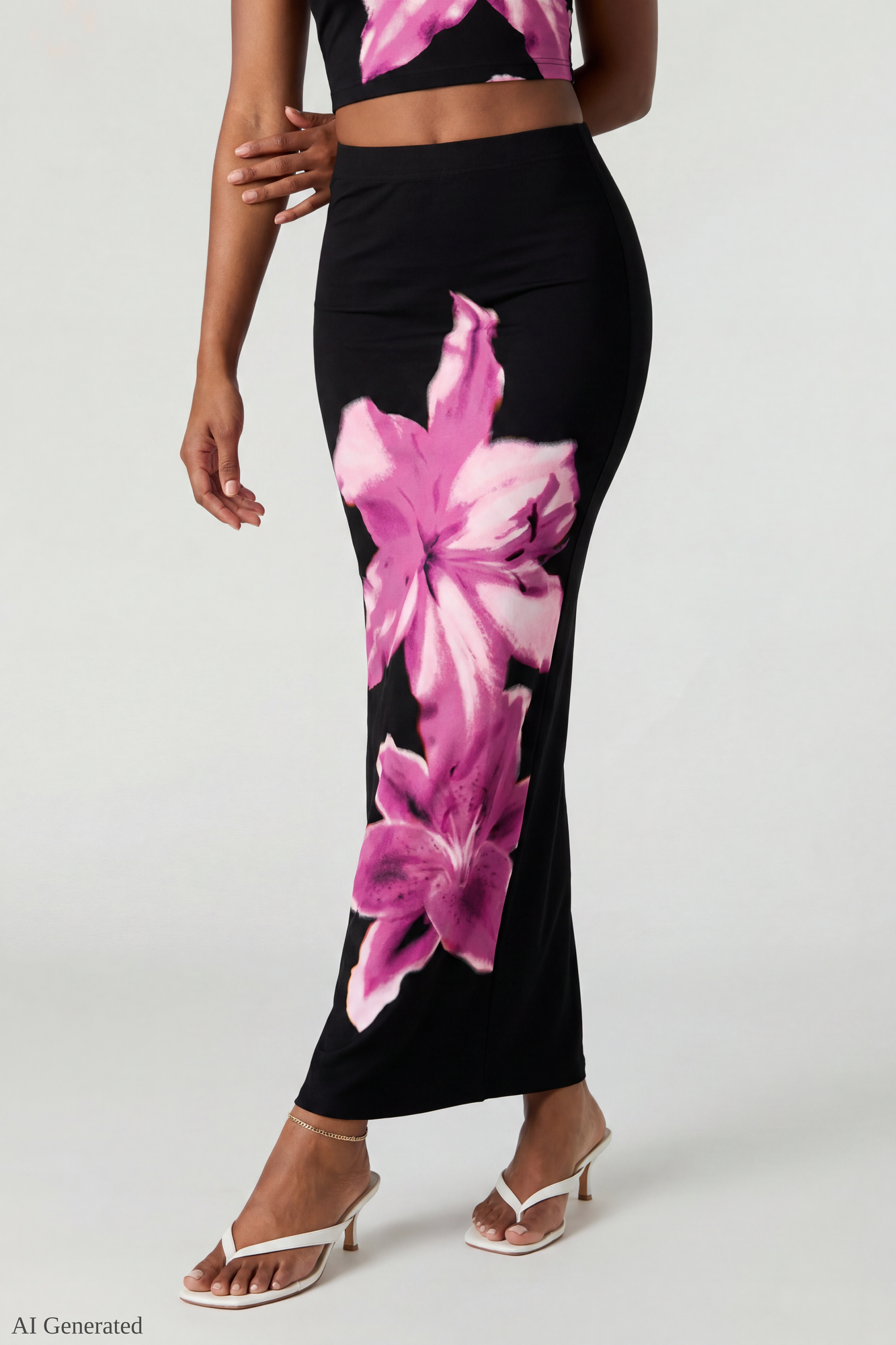 Floral Tank & Maxi Skirt Set