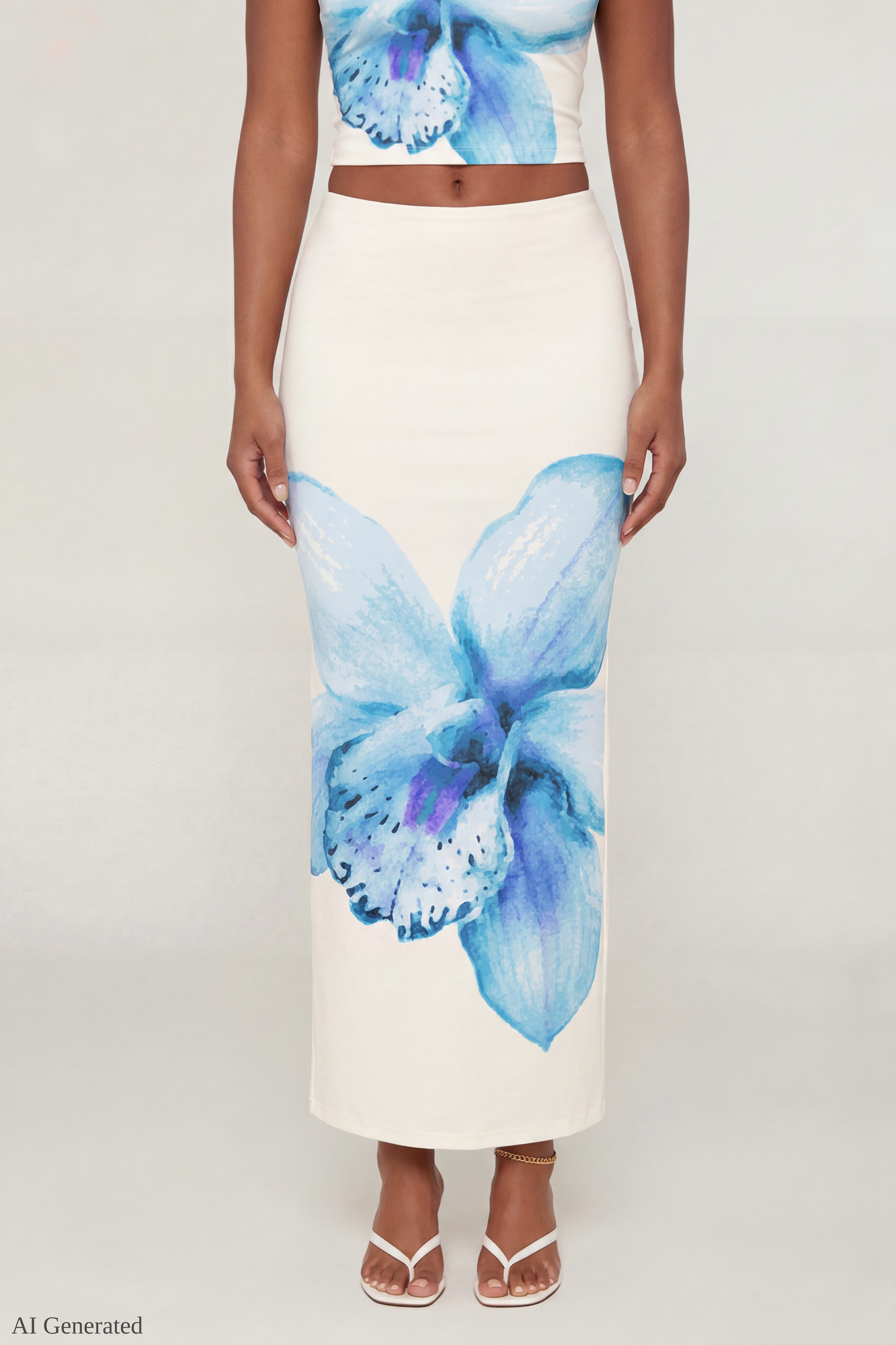 Floral Tank & Maxi Skirt Set