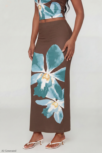 Floral Tank & Maxi Skirt Set