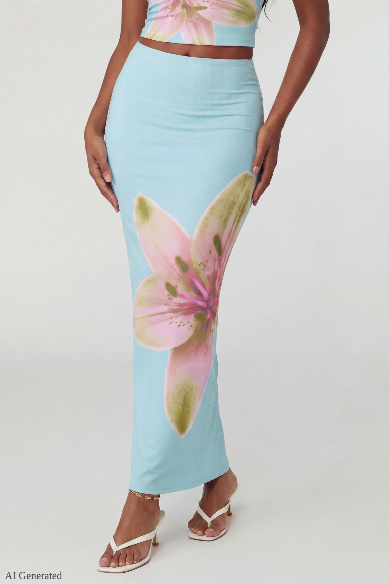 Floral Tank & Maxi Skirt Set
