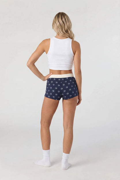 Printed Ribbed Boy Short